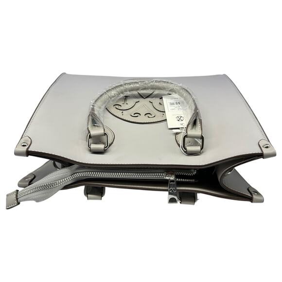 Christian Lacroix Janette Nylon Gray Satchel Purse Bag NWT $108 - Picture 5 of 8